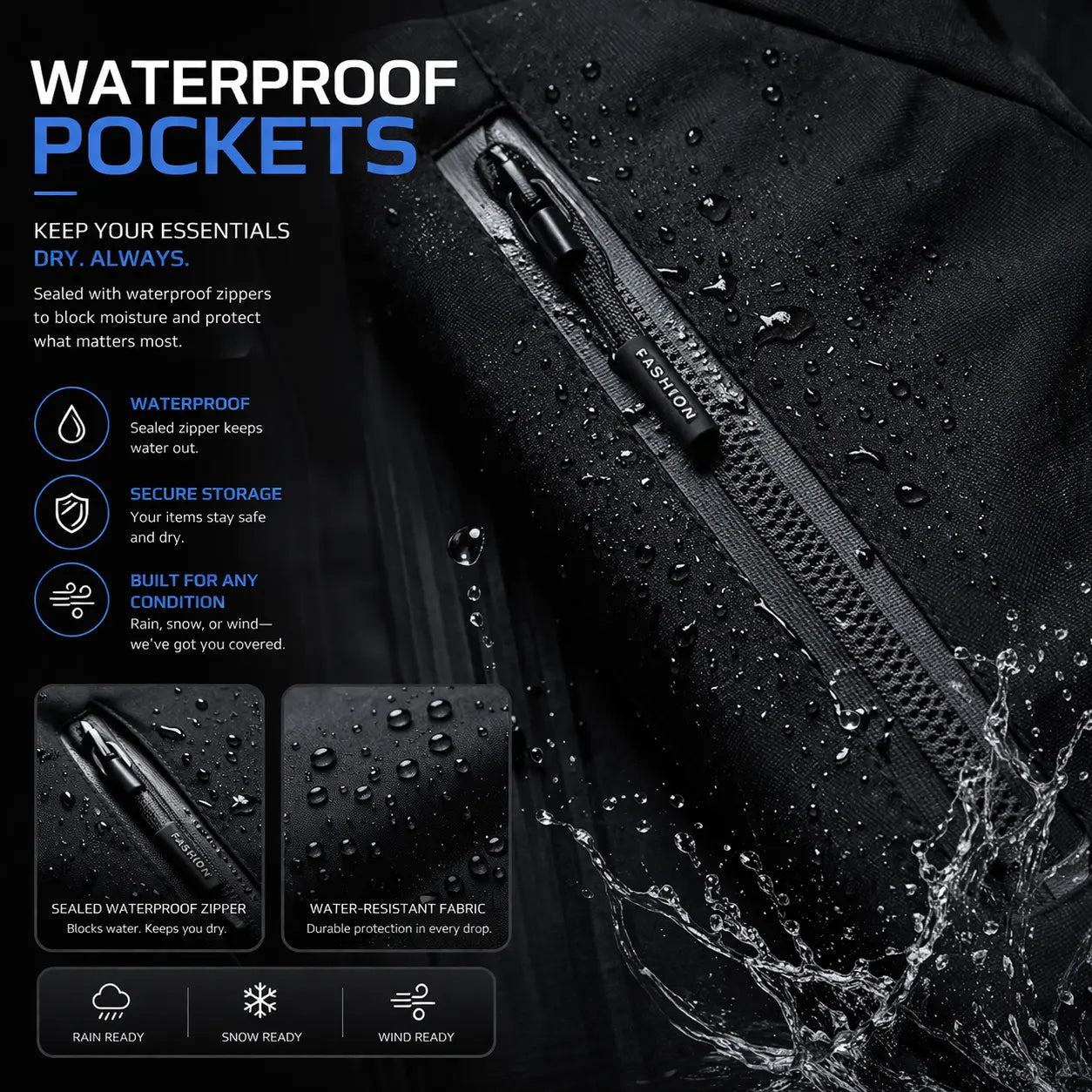 ULTRA LIGHTWEIGHT WATERPROOF JACKET