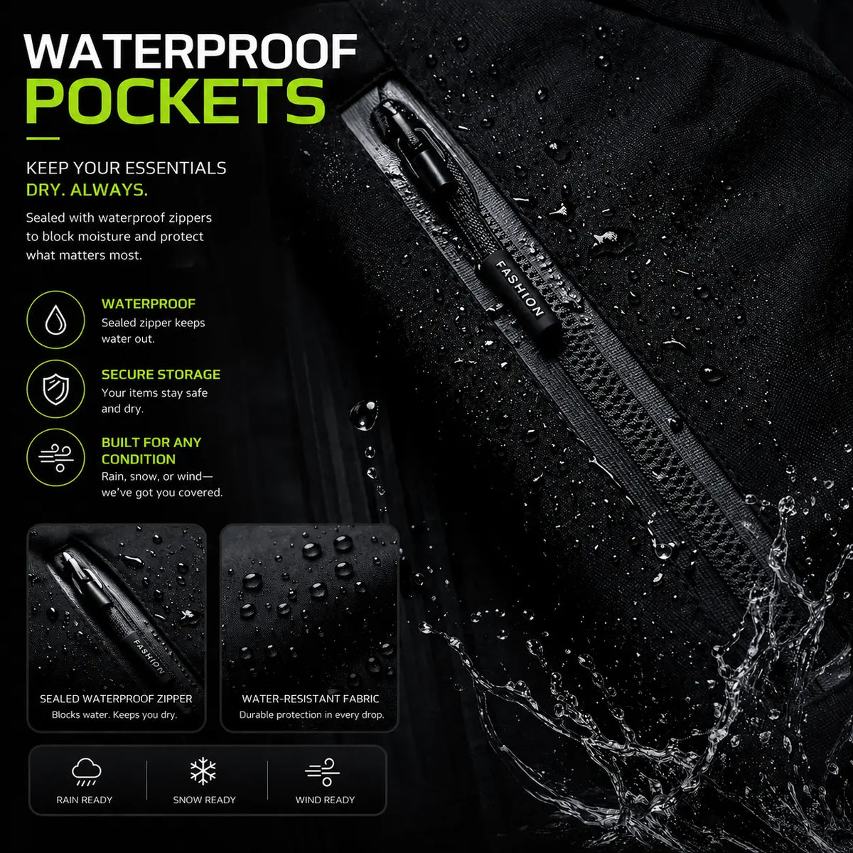 ULTRA LIGHTWEIGHT WATERPROOF JACKET