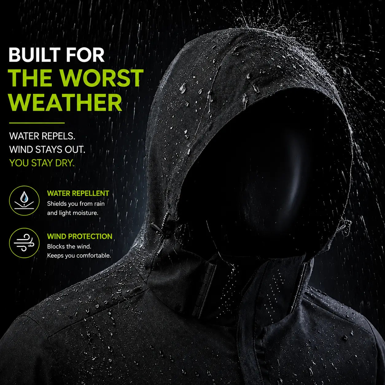 LIGHTWEIGHT WATERPROOF JACKET
