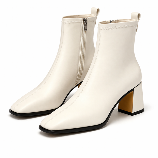 PREMIUM WOMEN’S SQUARE TOE HEEL BOOTS
