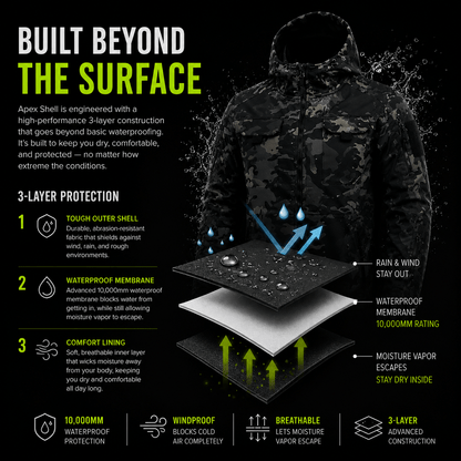 APEX SHELL WATERPROOF JACKET