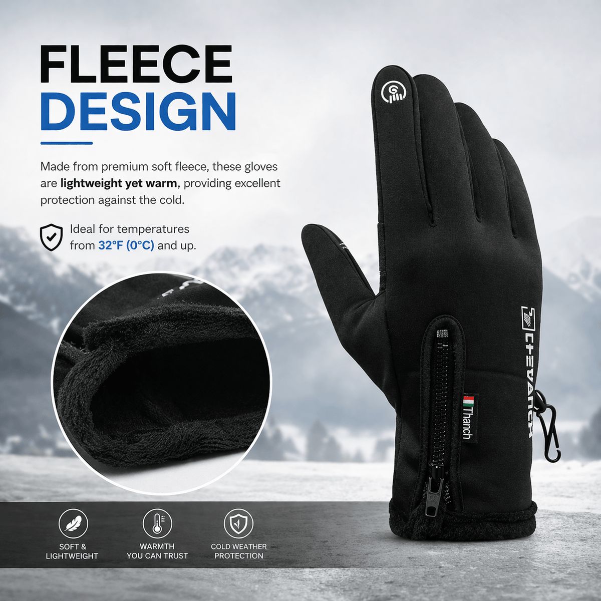 ARCTIC GRIP TOUCHSCREEN GLOVES