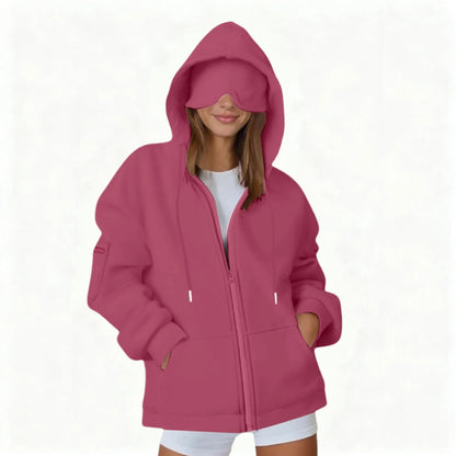 ULTRA COZY THERMAL HOODIE SET WITH BUILT-IN EYE MASK