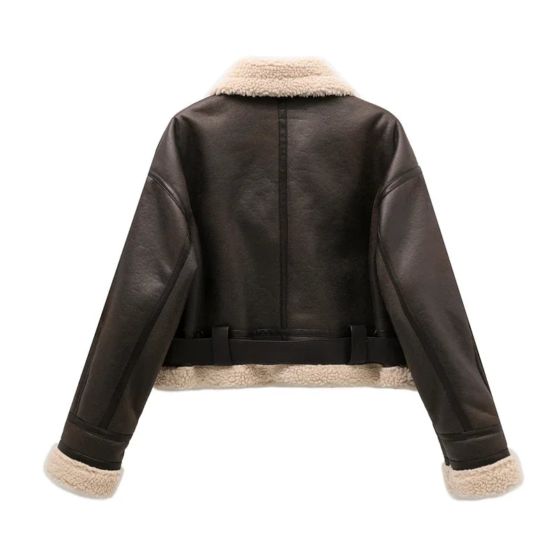 SHEARLING AVIATOR JACKET