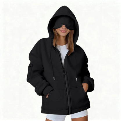 ULTRA COZY THERMAL HOODIE SET WITH BUILT-IN EYE MASK