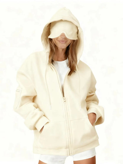 ULTRA COZY THERMAL HOODIE SET WITH BUILT-IN EYE MASK