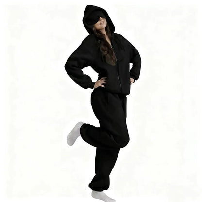 ULTRA COZY THERMAL HOODIE SET WITH BUILT-IN EYE MASK