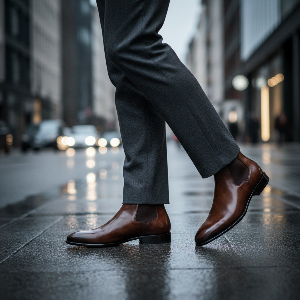 PREMIUM MEN’S CHELSEA LEATHER BOOTS