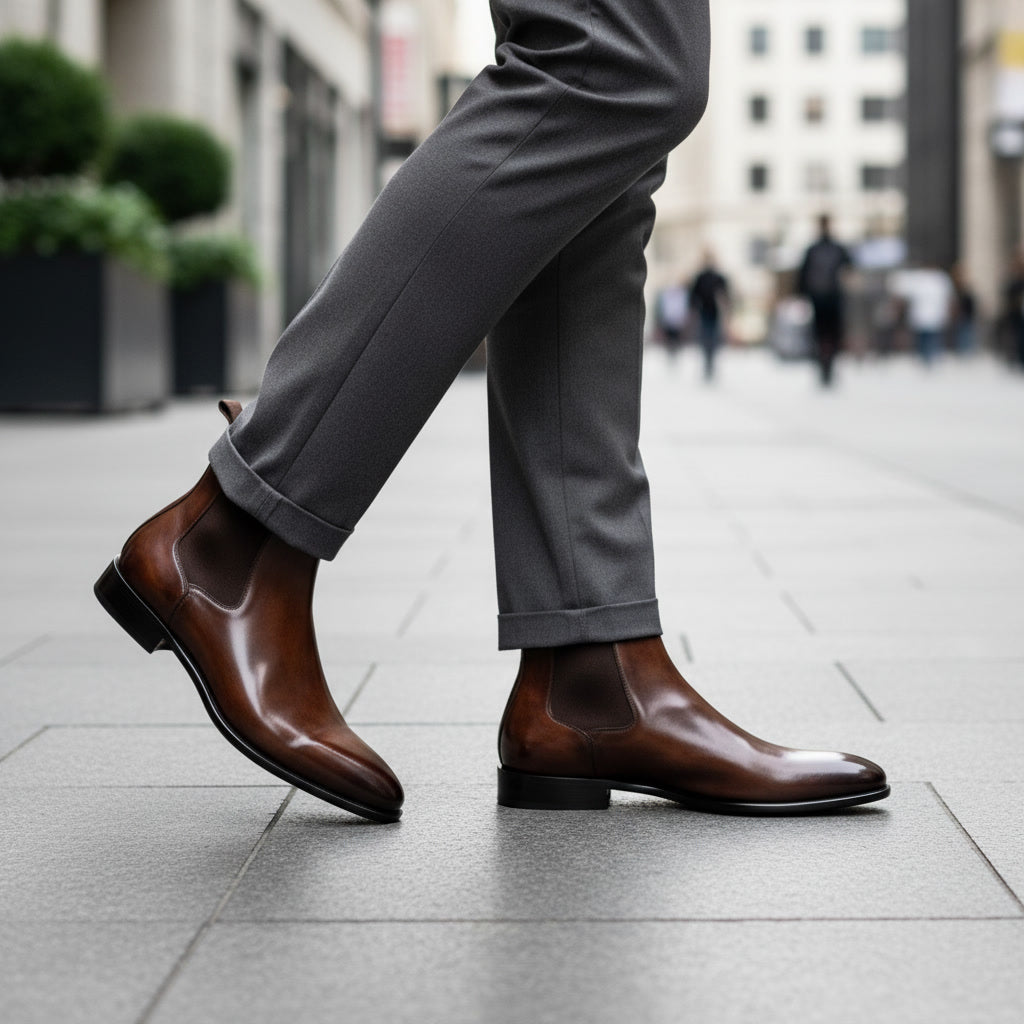 PREMIUM MEN’S CHELSEA LEATHER BOOTS